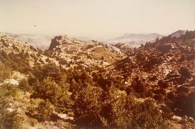 Puerto de Bellina y tajo de las Albercas. Fotografía de Rudolf Janda, verano de 1983.