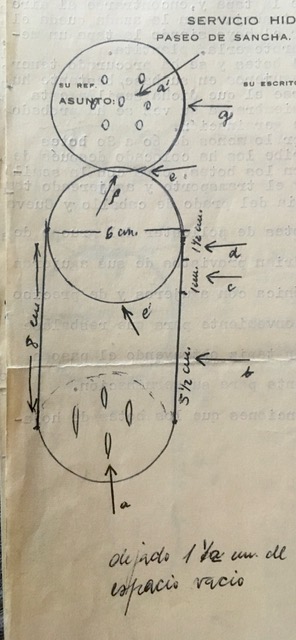 Diseño de protector empleado en la experiencia de siembra de pinsapo detallada en su informe de 06/02/1970.