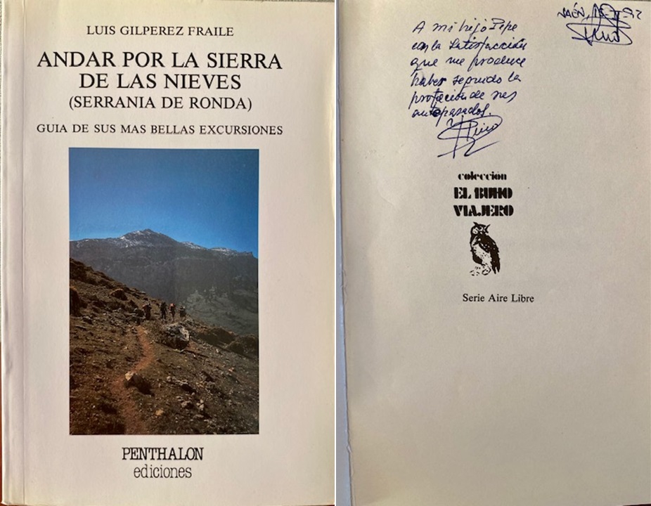 'Andar por la Sierra de las Nieves (Serranía de Ronda). Luis Gilpérez Fraile (1989).